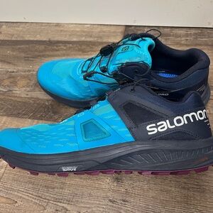 Salomon Teal and Navy Running Shoes